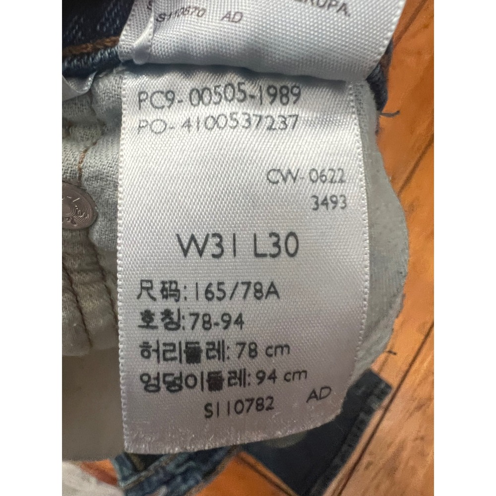 Levis 505 Regular Fit Straight Leg Jeans Mens 31x30 Medium Wash Blue 00505-1989 - Picture 7 of 7